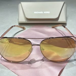 Michael Kors AviatorWomen Gold Sunglasses Mk1024 11757j58 58-13-135Mm⭐️⭐️⭐️⭐️